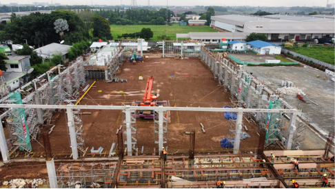 New Training Centre Mitsubishi Krama Yudha Sales Indonesia Maincont by Taisei Pulauintan Construction International Subcont by Nusa Utama Konstruksi