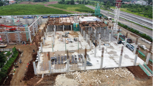 New Training Centre Mitsubishi Krama Yudha Sales Indonesia Maincont by Taisei Pulauintan Construction International Subcont by Nusa Utama Konstruksi