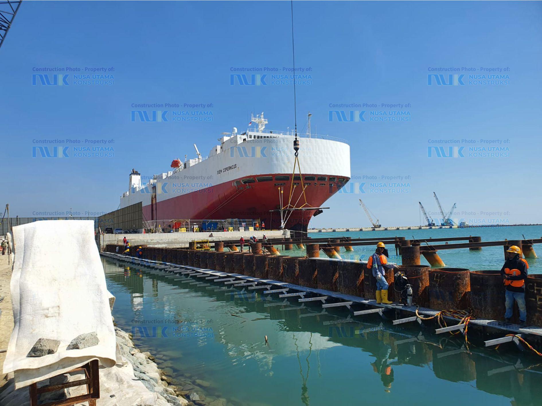 Proyek Formwork Capping Beam di Patimban International Port oleh Nusa Utama Konstruksi