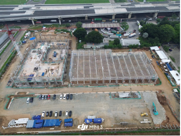 New Training Centre Mitsubishi Krama Yudha Sales Indonesia Maincont by Taisei Pulauintan Construction International Subcont by Nusa Utama Konstruksi